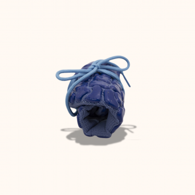 Dětské ponožkoboty modré - s tkaničkami