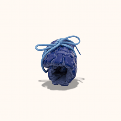 Dětské ponožkoboty modré - hladké