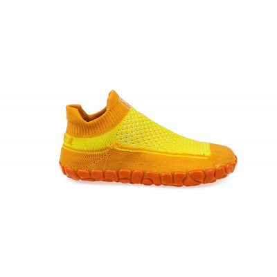 Dětské ponožkoboty žluté - hladké