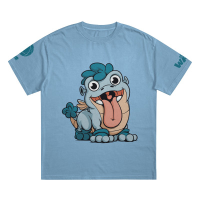 Světle modré dětské tričko -WAUU