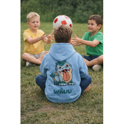 Dětská mikina světle modré barvy - WAUU