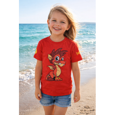 Červené dětské tričko - IGNY