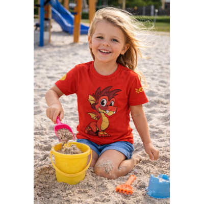 Červené dětské tričko - IGNY