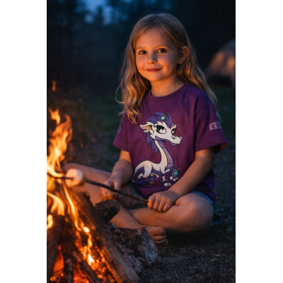 Fialové dětské tričko - EEREE