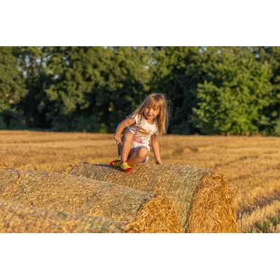 Dětské ponožkoboty červené - hladké