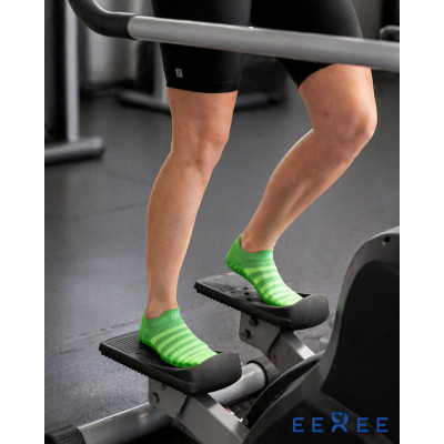 Dospělácké ponožkoboty zelené - s pruhy